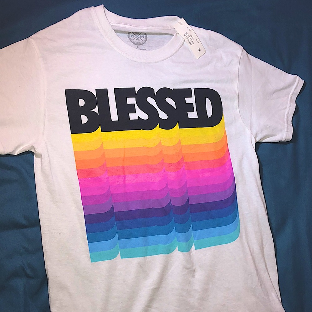 BLESSED Vintage white DOM t shirt